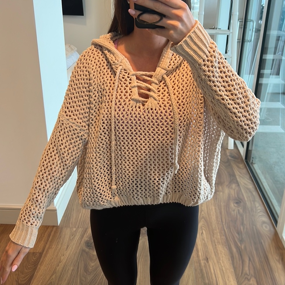 Soft see through hoodie